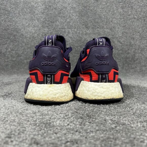 Adidas NMD_R1 Boost BD7752 Mens Size 10.5 Purple Red Athletic Running Shoes Used main image 5